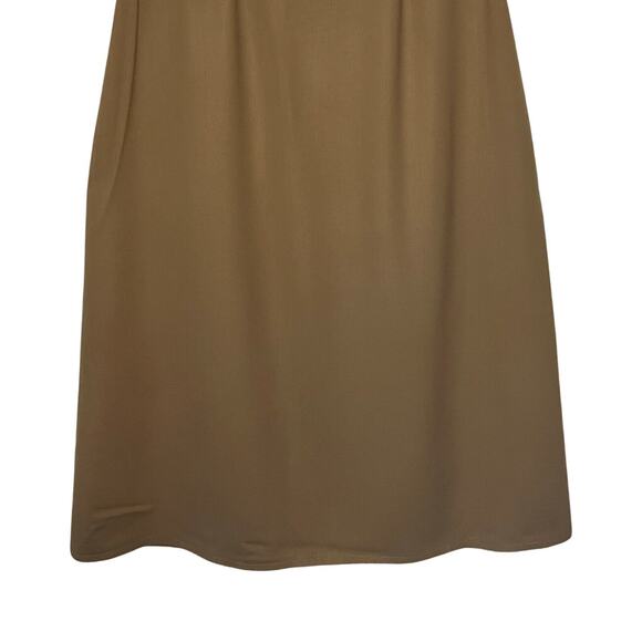 Saks 5th Avenue Skirt Womens Size Medium Waist Wool Caramel Midi Deadstock NWT - Picture 6 of 7